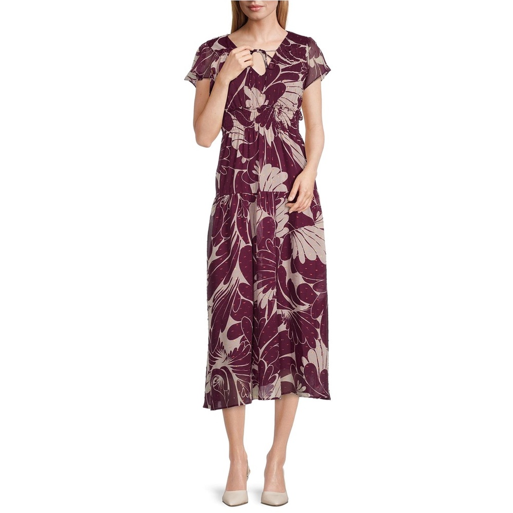 Taylor floral midi dress
